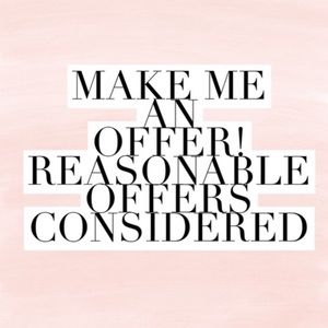 Like the item -not the price? I’ll negotiate 💕